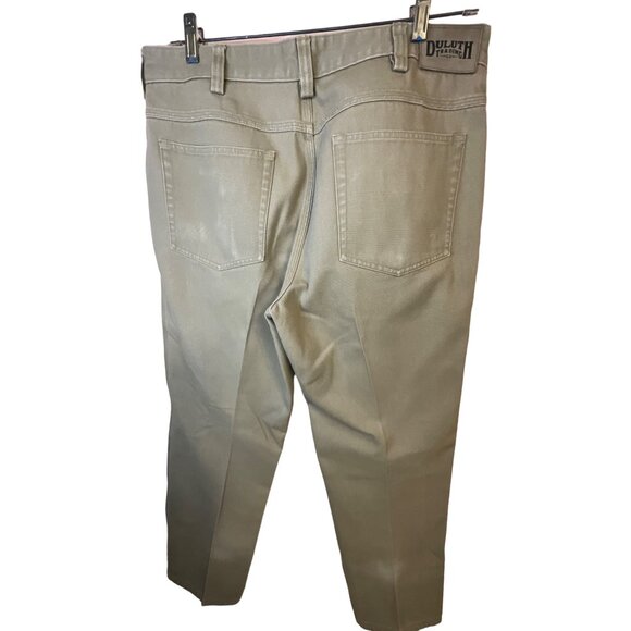 Duluth Khaki‎ Pants 36x34 Duck Canvas material 5 Pocket #108803 - Picture 3 of 5